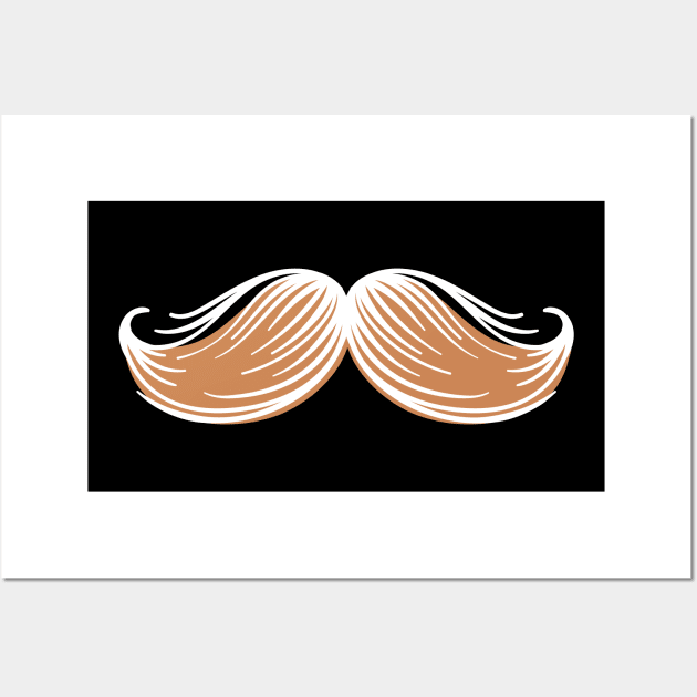 Mustache Ideology Handlebar Mustache Wall Art by rjstyle7